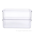 Boîte de rangement transparente avec couvercle pour fruits / légumes / viande